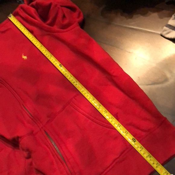 🏇Mens Polo Ralph Lauren, plaid flannel lined hood zip up, yellow logo hoodie - Picture 12 of 12